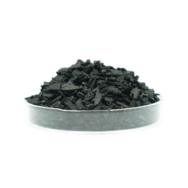 Black charcoal flakes for air purification and odor control in HVAC systems, promoting better indoor air quality with Circul-Aire technology.