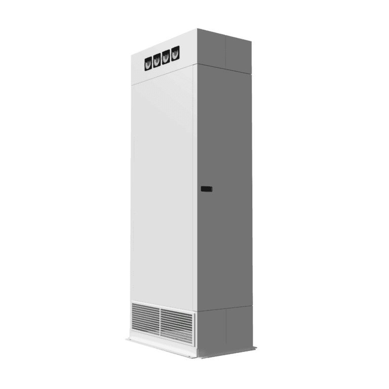 High-efficiency air purifier unit for improved indoor air quality and circulation. Ideal for commercial spaces, offices, and homes seeking clean, fresh air with advanced filtration technology.