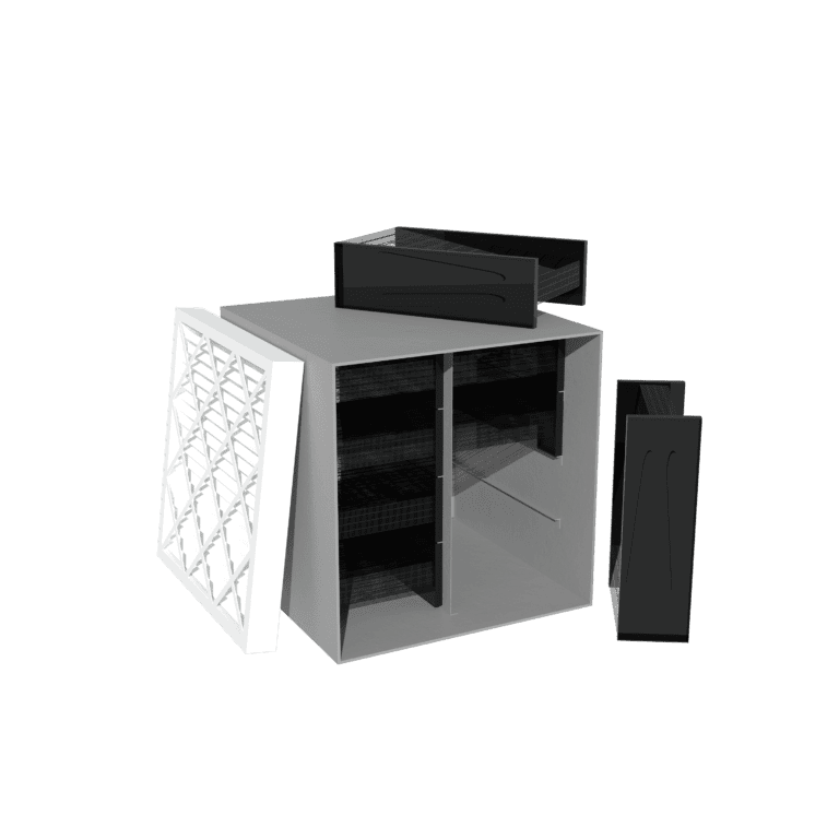 High-efficiency air filtration system showcasing Circul-Aire HVAC unit with advanced air purification technology for clean indoor air quality and energy-efficient climate control.