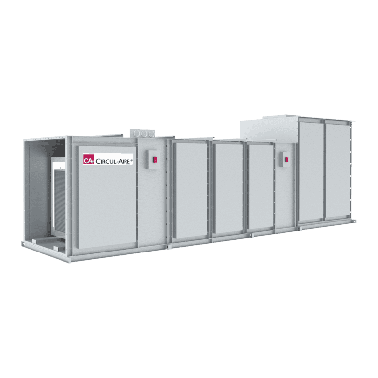 High-efficiency air handling unit by Circul-Aire, designed for commercial ventilation, HVAC systems, and air purification solutions to improve indoor air quality and energy efficiency.